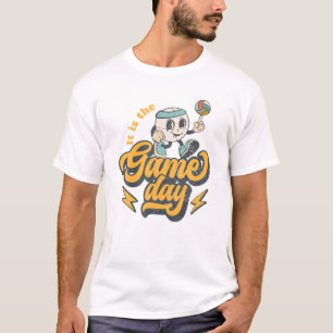 Its Game Day Y’All Retro Volleyball Season Volleyb T-Shirt