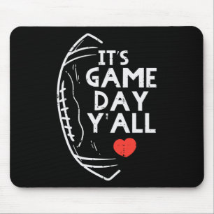 Its Game Day Yall American Football Sports Men Wom Mouse Pad