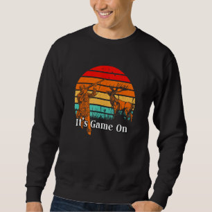 Its Game On Wild Animals Hunting Forest Animals Hu Sweatshirt
