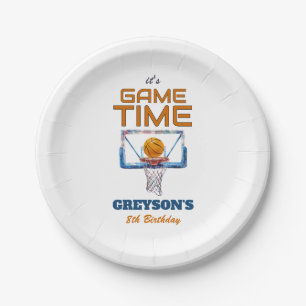 It's Game Time Any Age Birthday Paper Plate