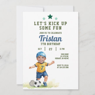 It's Game Time Any Age Birthday Photo Invitation