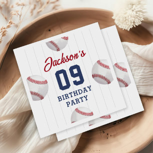 It's Game Time Baseball Birthday Party Napkin