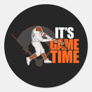 It's Game Time - Baseball Classic Round Sticker
