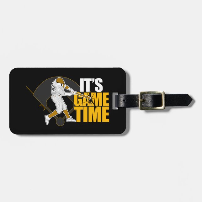 It's Game Time - Baseball Luggage Tag (Front Horizontal)