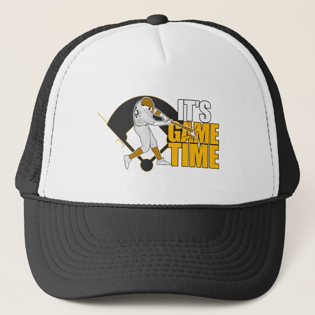 It's Game Time - Baseball Trucker Hat (Front)
