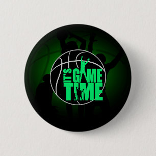 It's Game Time - Green 6 Cm Round Badge
