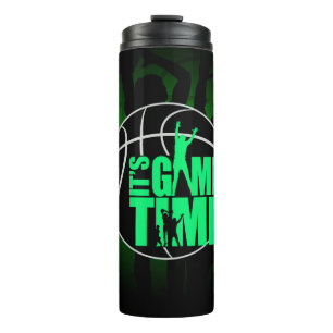 It's Game Time - Green Thermal Tumbler