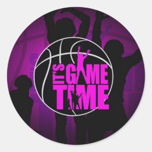 It's Game Time - Pink Classic Round Sticker