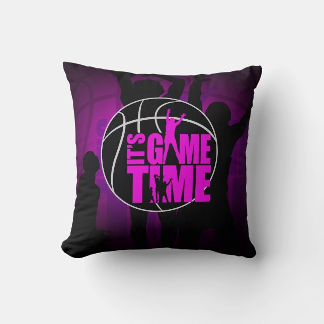 It's Game Time - Pink  Cushion (Front)