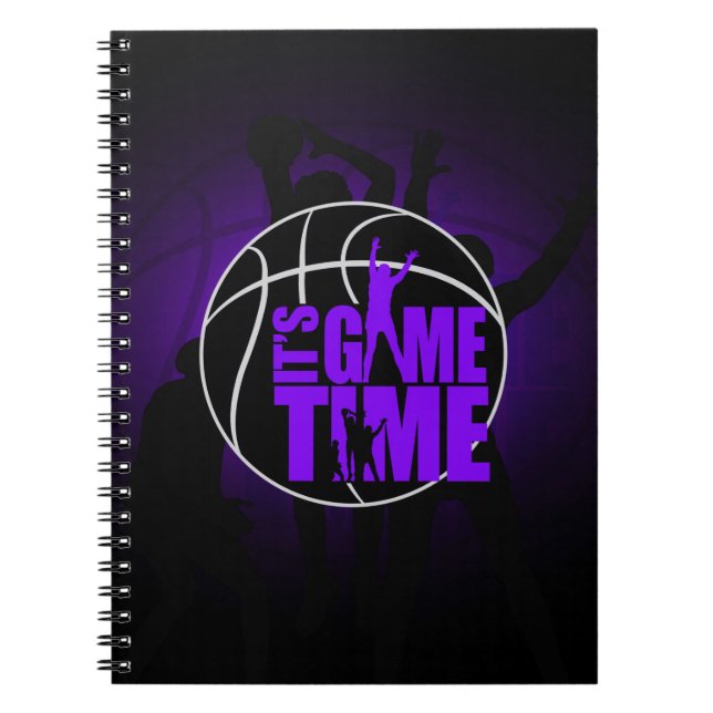 It's Game Time - Purple Notebook (Front)