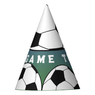 It's Game Time Soccer Football Sports Birthday Party Hat