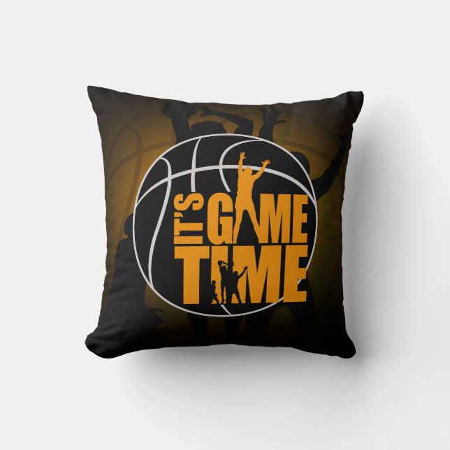 It's Game Time - Yellow  Cushion (Front)