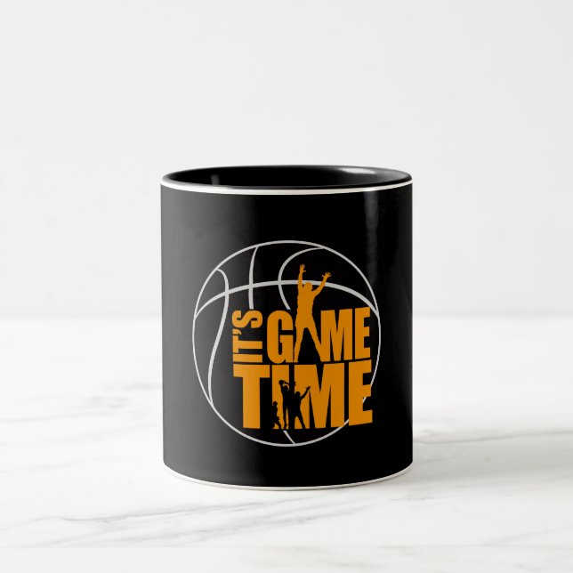 It's Game Time - Yellow Two-Tone Coffee Mug (Center)