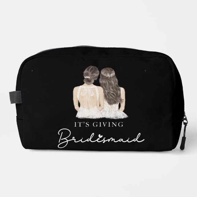 It's giving bridesmaid Toiletry Bags Gift Bride (Front)