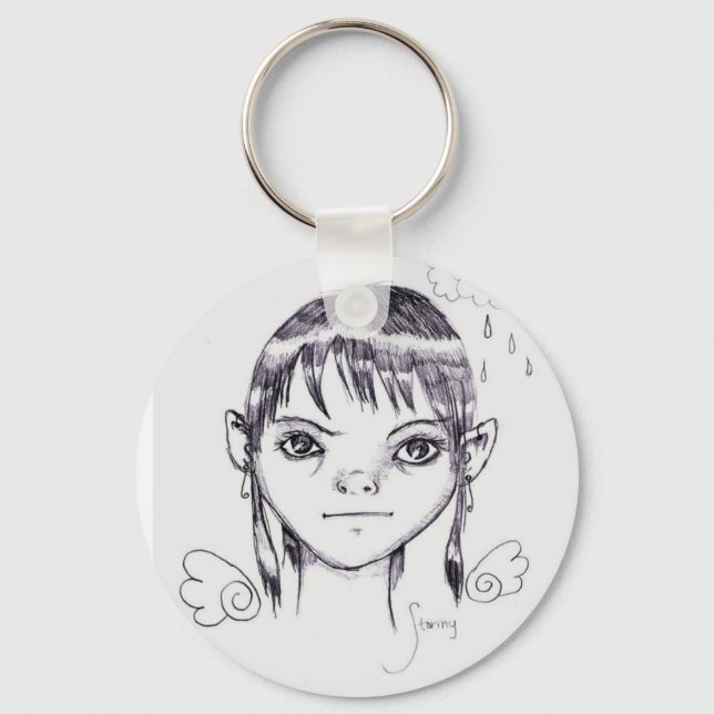 It's gonna be stormy weather, boys. key ring (Front)