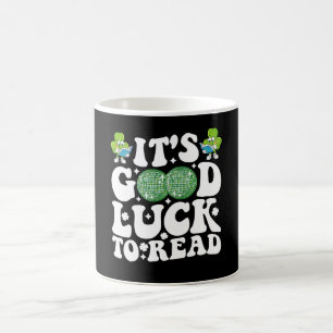 It's Good Luck To Read St Patricks Day Disco Ball Coffee Mug