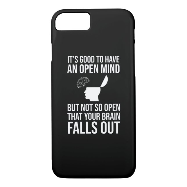 It's Good To Have An Open Mind Funny Sceptic Case-Mate iPhone Case (Back)
