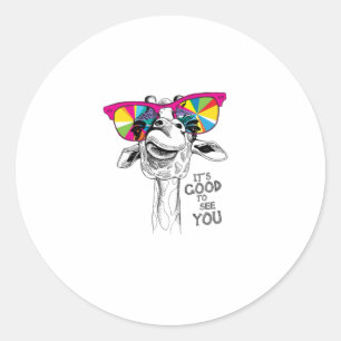 its good to see you classic round sticker