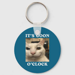 It's Goon O'clock Funny Cat Key Ring