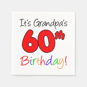 It's Grandpa's 60th Birthday Party Napkins