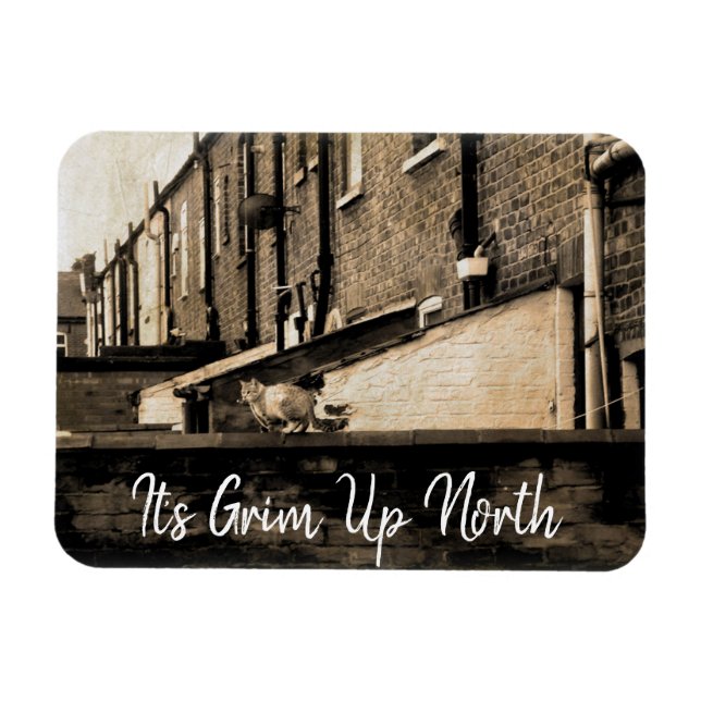 It's Grim Up North Magnet (Horizontal)