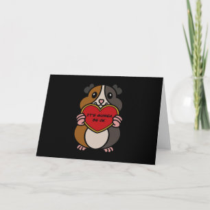 It's Guinea Pig Heart Be OK   Cute Guinea Pig Card