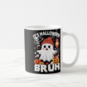 Its Halloween Bruh Boo Ghost Pumpkin Costume Boys  Coffee Mug