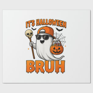 Its Halloween Bruh Wrapping Paper