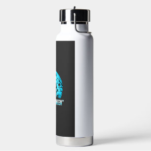It's Halloween Haunted House Bat Design Water Bottle