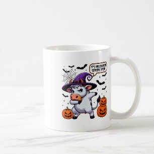It's Halloween Season Bruh Funny Cow Moo Spooky Se Coffee Mug