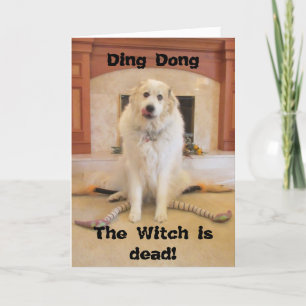 It's Halloween! The wicked witch is dead! Card