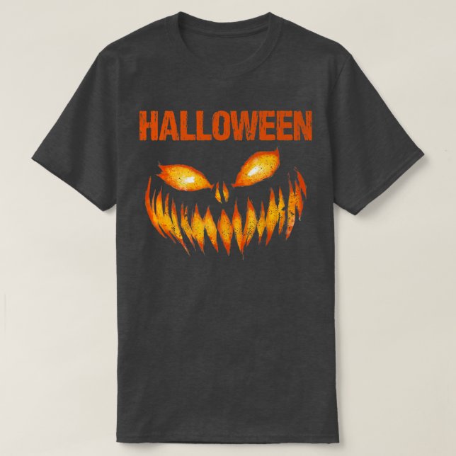 Its Halloween Time Pumpkin Face Halloween Costume  T-Shirt (Design Front)