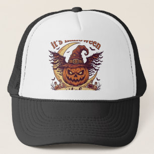 Its Halloween Witches Pumpkin Witch Hat Moon_1