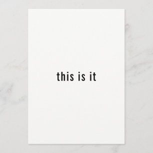 It's Happening Simple Minimalist Rehearsal Dinner Invitation