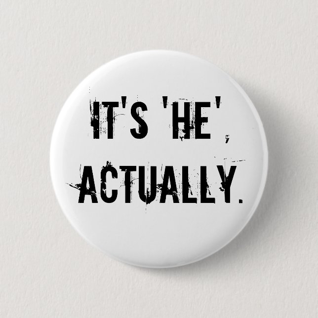 Its he actually 6 cm round badge (Front)