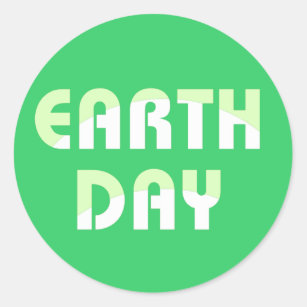 It's Here Earth Day Stickers