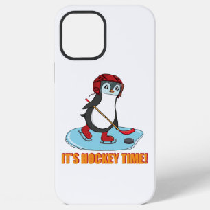 It's Hockey Time - Cute Penguin Ice Hockey iPhone 12 Pro Max Case