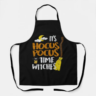 its hocus pocus time witches distressed apron