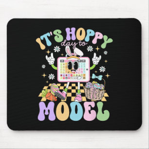 It's Hoppy Day To Model Easter Day Speech Therapis Mouse Pad