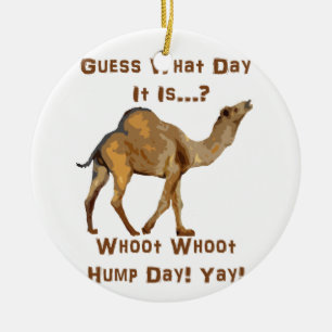 Its Hump Day Ceramic Tree Decoration