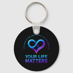 Its If The Only Thing You Do Is Breathe Design 28 Key Ring