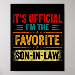 It's i'm the favorite son-in-law vintage father da poster