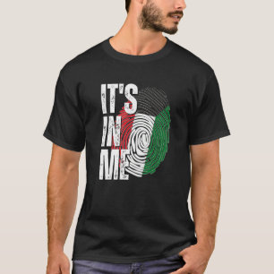 It's In Me Kuwait Flag Fingerprint Kuwaiti Heritag T-Shirt