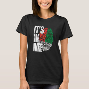 It's In Me Madagascar Flag Fingerprint Malagasy He T-Shirt