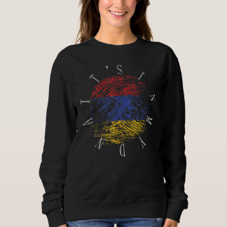 Its In My D-Na Armenian Flag Vintage Armenia Essen Sweatshirt
