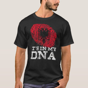 It's In My Dna Albania Country Flag Genes Vintage  T-Shirt