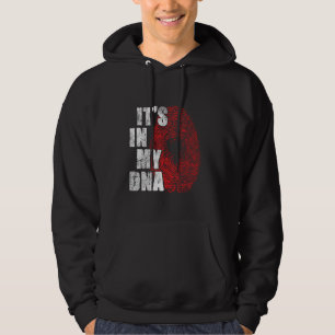 It's In My DNA Albania Flag Funny Fingerprint Alba Hoodie