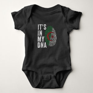 It's In My DNA - Algeria Flag Baby Bodysuit