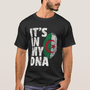 ITS IN MY DNA Algerian Algeria Flag T Shirt Gift M