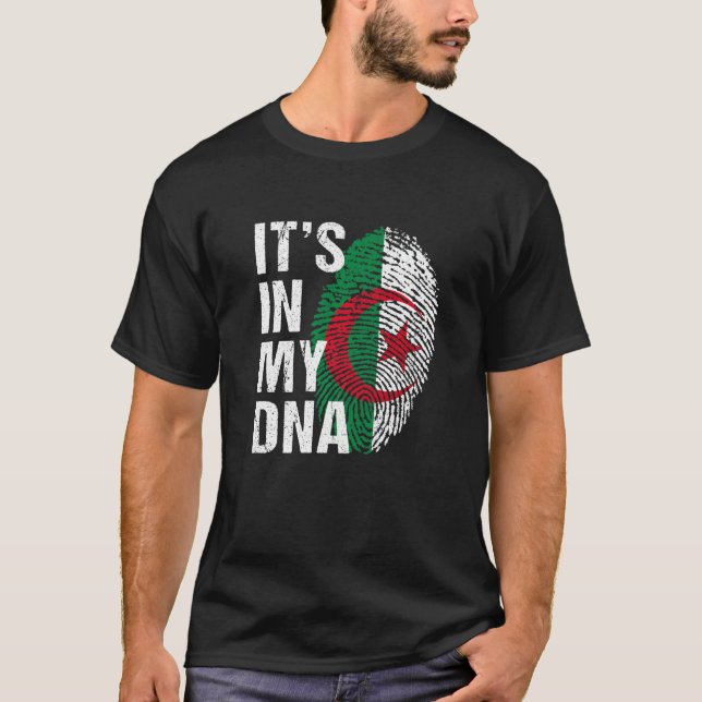 It's in My DNA algerian Pride  Algeria Flag men wo T-Shirt (Front)